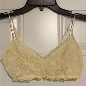 Urban Outfitters Cream Lace Bralette